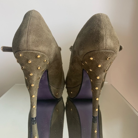 High Heel Suede MaryJane platform shoes - 39 EUC - Picture 6 of 7